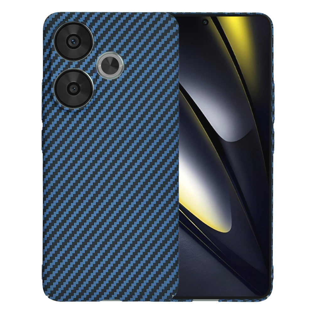 Etui na Xiaomi Poco F6, Techsuit, Carbonite FiberShell, Turkusowy
