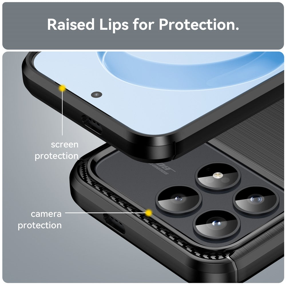 Etui na Xiaomi Poco F8 Pro, Techsuit, Carbon, Czarne