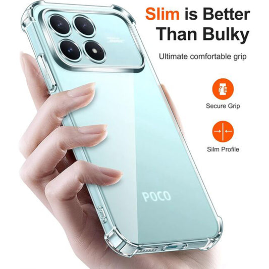 Etui na Xiaomi Poco F8 Pro, Techsuit, Shockproof Clear, Przezroczyste
