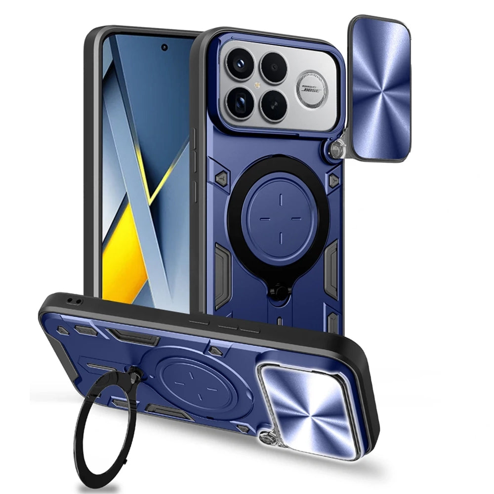 Etui na Xiaomi Poco F8 Ultra, Techsuit, CamGuard Pro, Niebieskie