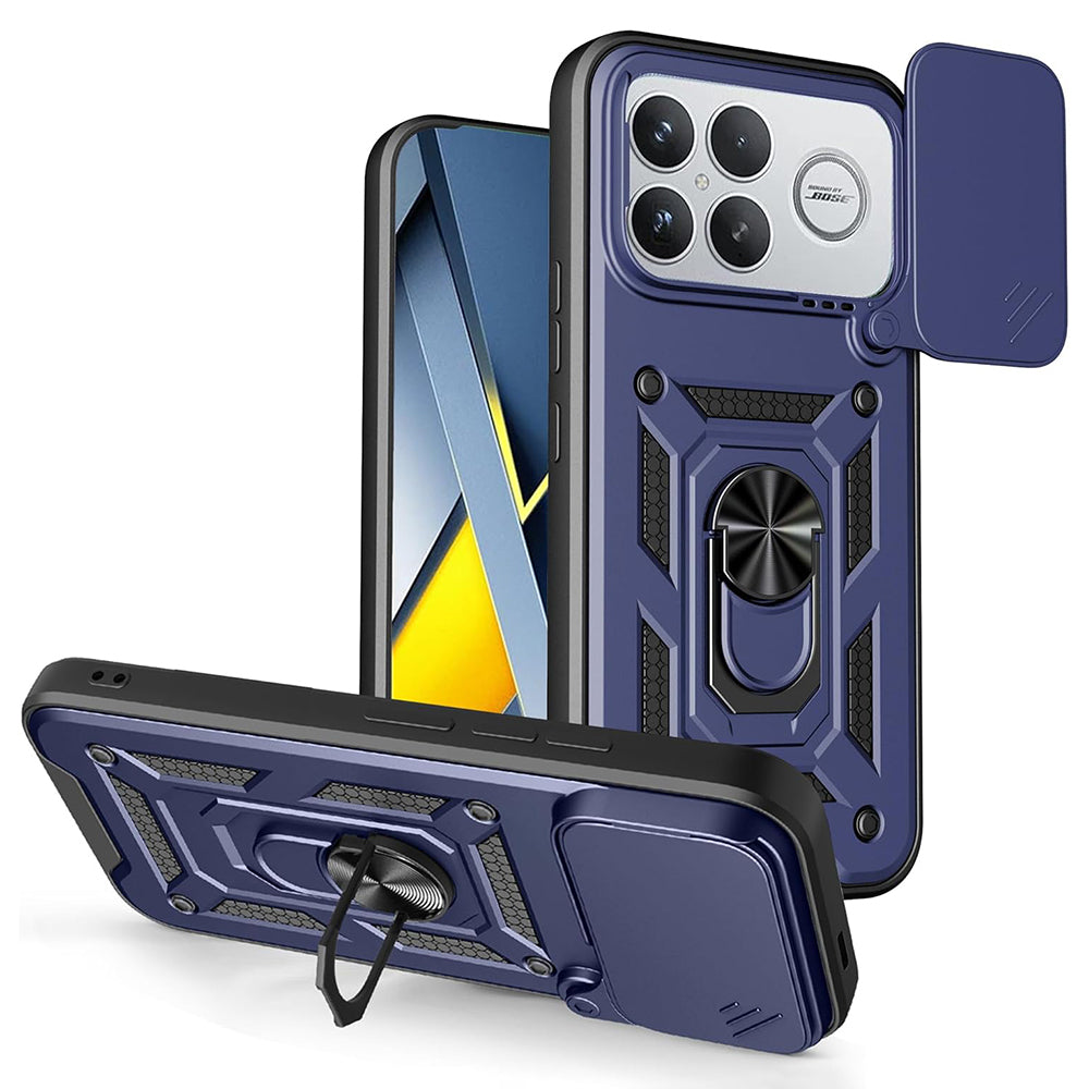 Etui na Xiaomi Poco F8 Ultra, Techsuit, CamShield, Niebieskie