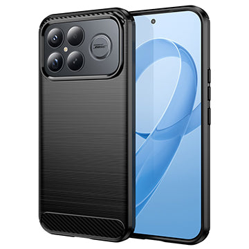 Etui na Xiaomi Poco F8 Ultra, Techsuit, Carbon, Czarne