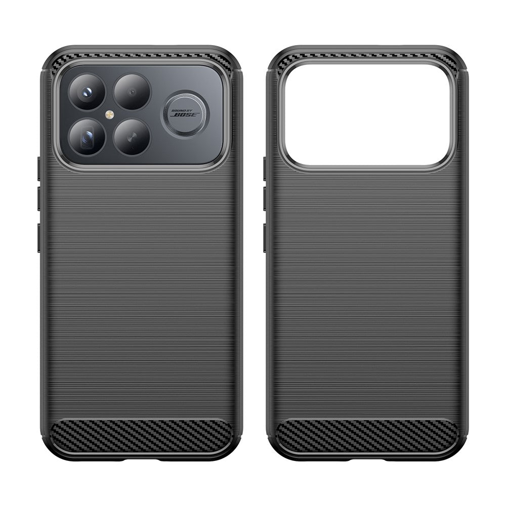 Etui na Xiaomi Poco F8 Ultra, Techsuit, Carbon, Czarne
