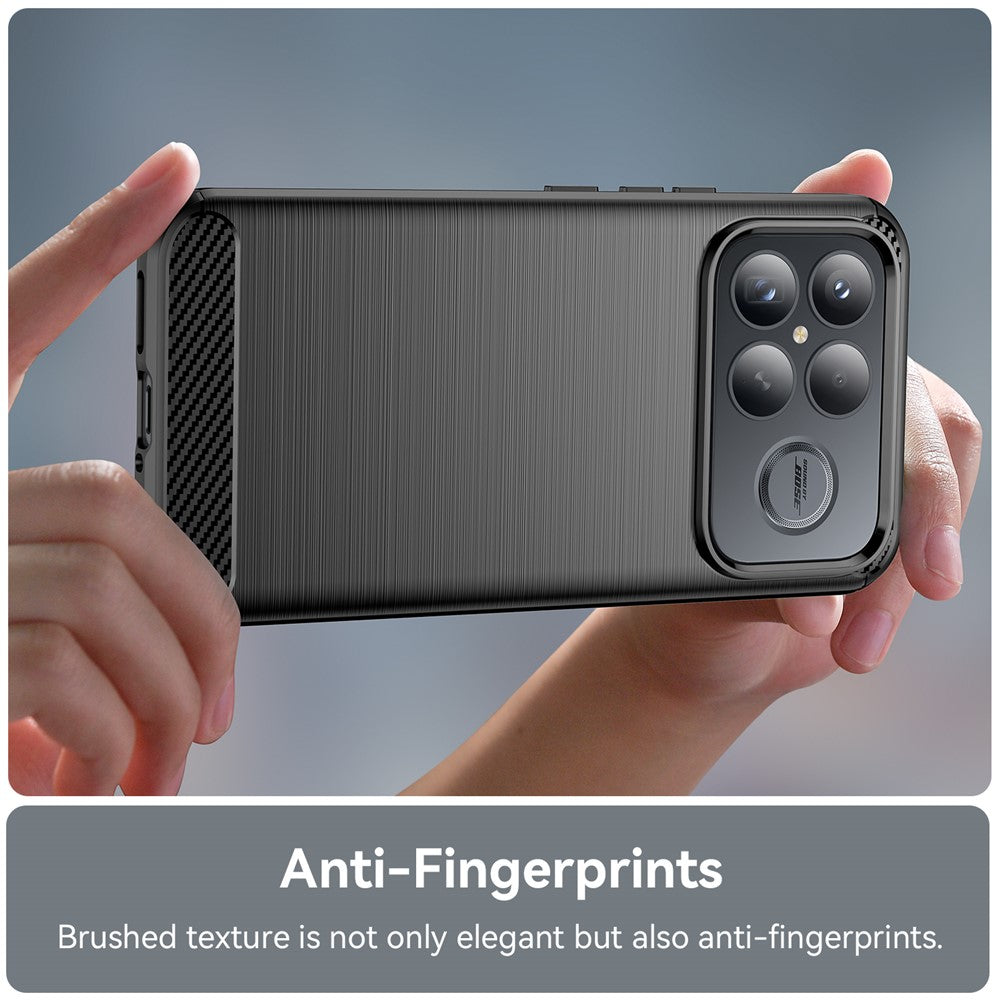 Etui na Xiaomi Poco F8 Ultra, Techsuit, Carbon, Czarne