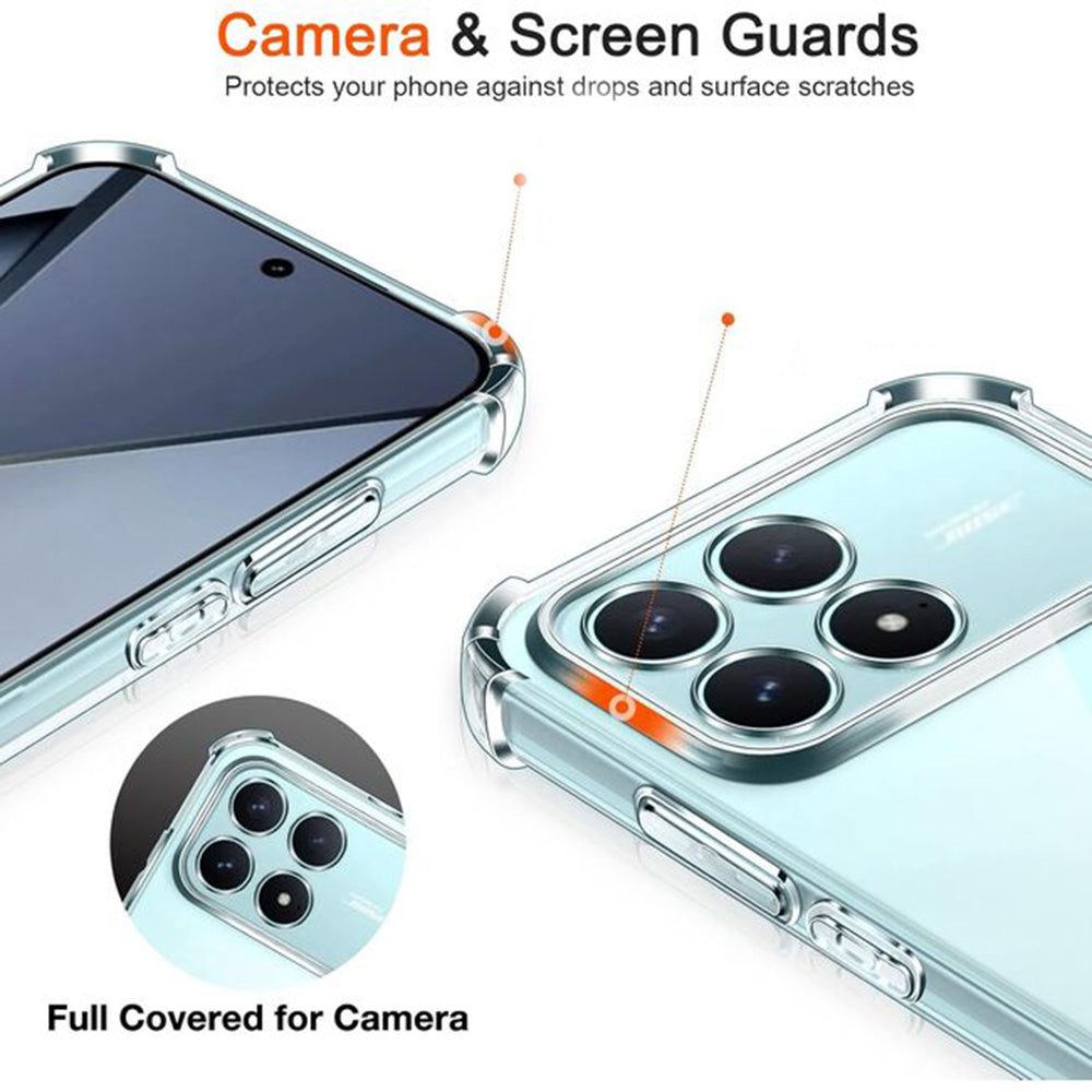 Etui na Xiaomi Poco F8 Ultra, Techsuit, Shockproof Clear, Przezroczyste