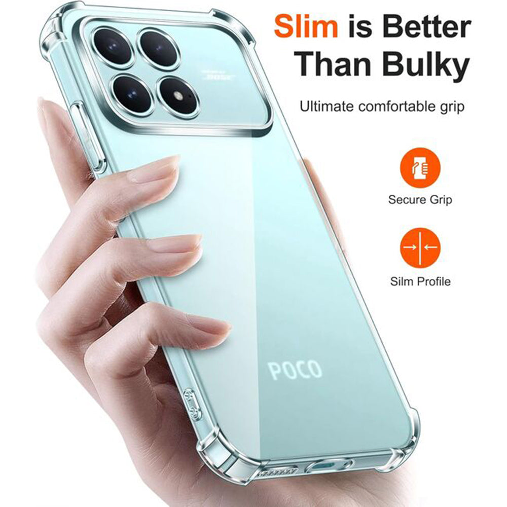 Etui na Xiaomi Poco F8 Ultra, Techsuit, Shockproof Clear, Przezroczyste