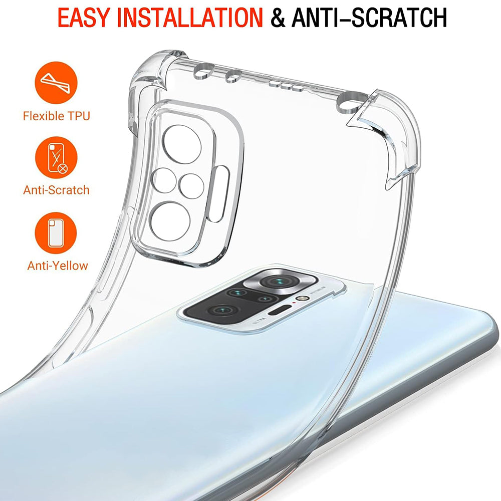 Etui na Xiaomi Poco M5s / Redmi Note 10S / Note 10, Techsuit, odporne na wstrząsy, przezroczyste