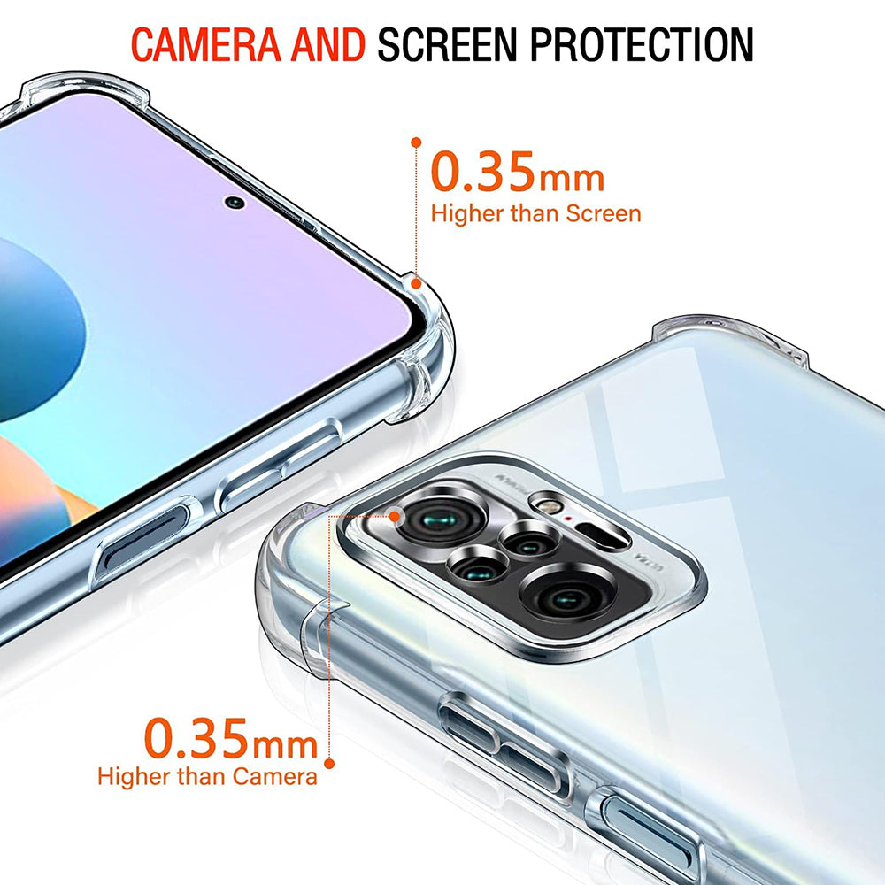 Etui na Xiaomi Poco M5s / Redmi Note 10S / Note 10, Techsuit, odporne na wstrząsy, przezroczyste