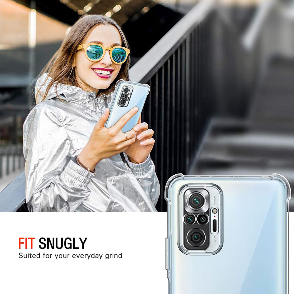 Etui na Xiaomi Poco M5s / Redmi Note 10S / Note 10, Techsuit, odporne na wstrząsy, przezroczyste