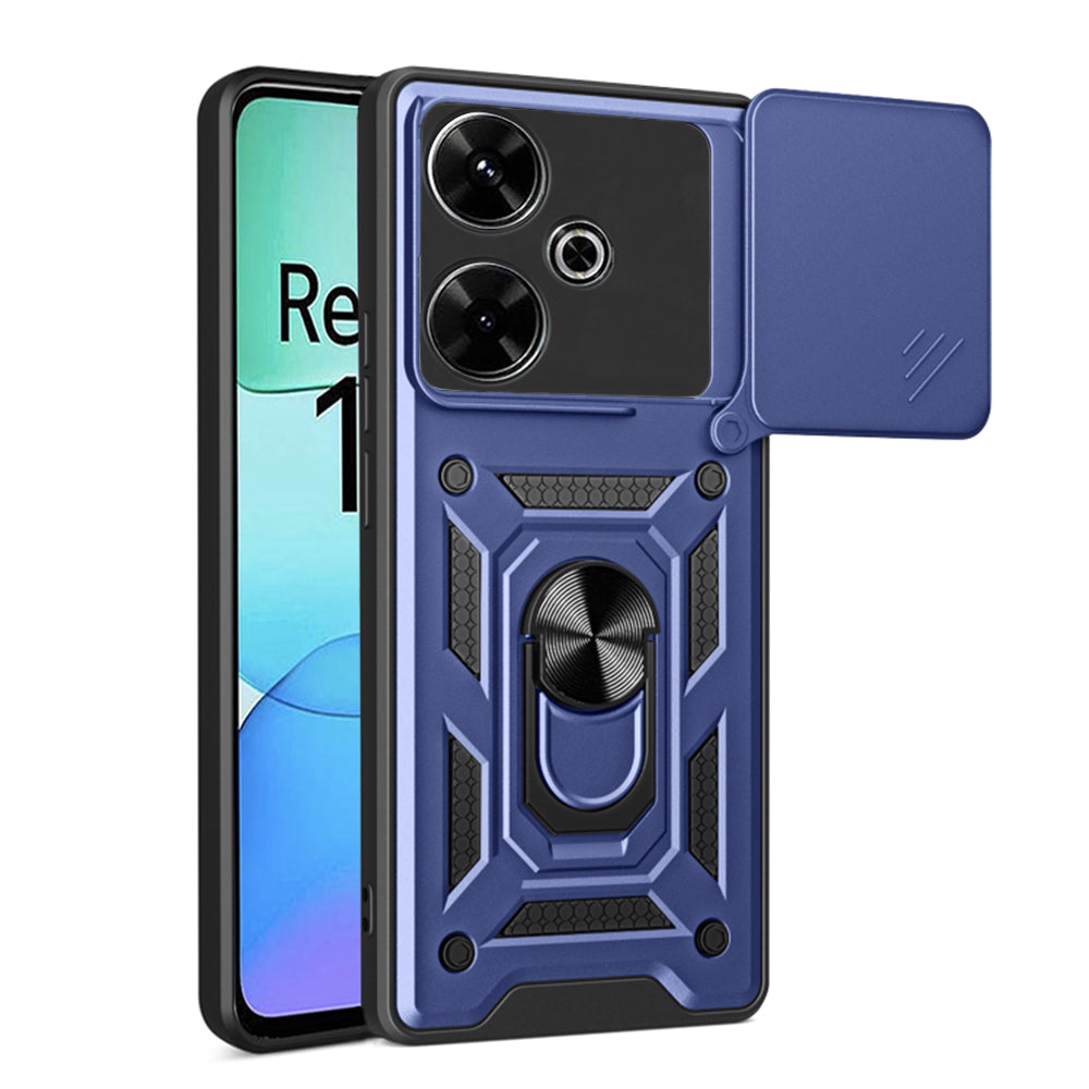 Etui na Xiaomi Poco M6 4G / Redmi 13, Techsuit, CamShield, Niebieskie