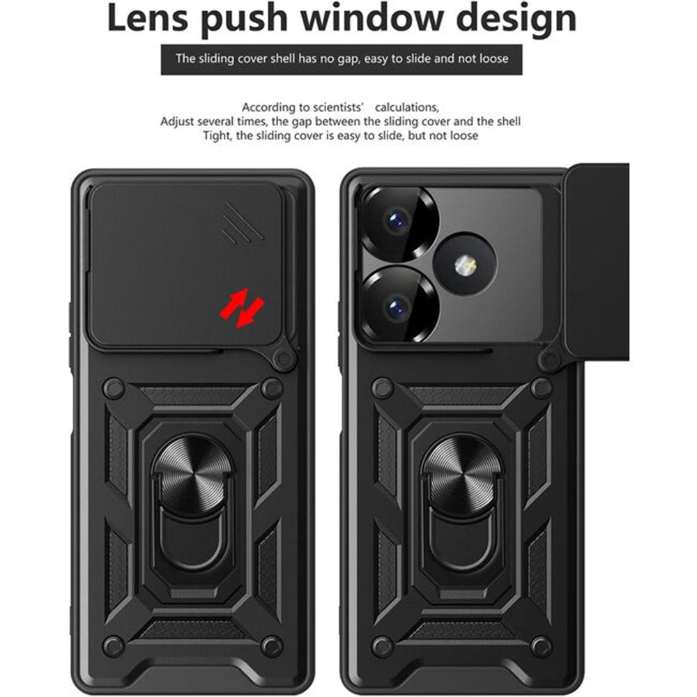 Etui na Xiaomi Poco M6 4G / Redmi 13, Techsuit, CamShield, Niebieskie