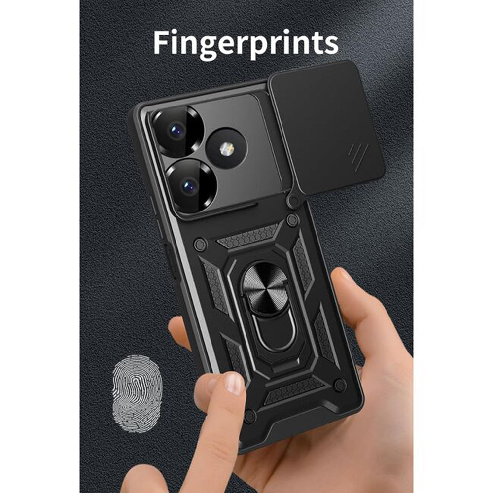 Etui na Xiaomi Poco M6 4G / Redmi 13, Techsuit, CamShield, Niebieskie