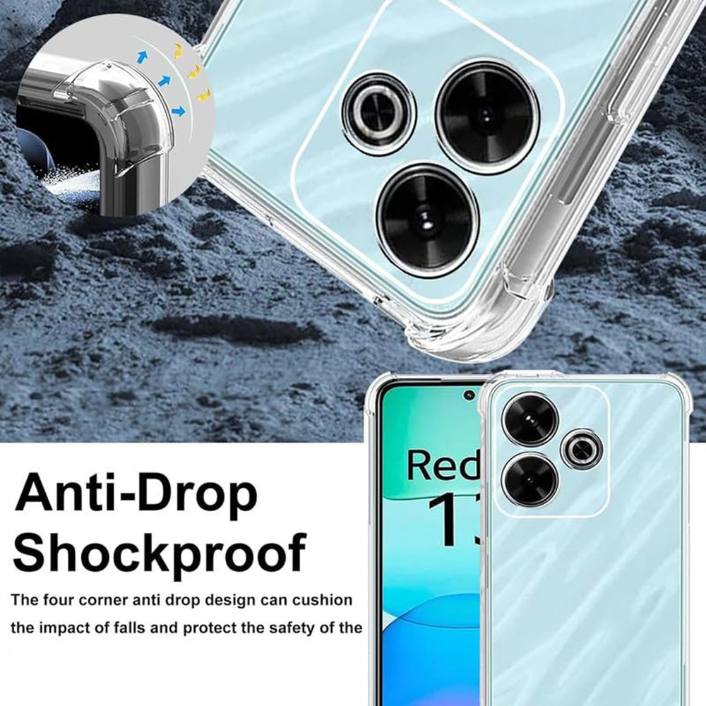 Etui na Xiaomi Poco M6 4G / Redmi 13, Techsuit, odporne na wstrząsy, przezroczyste