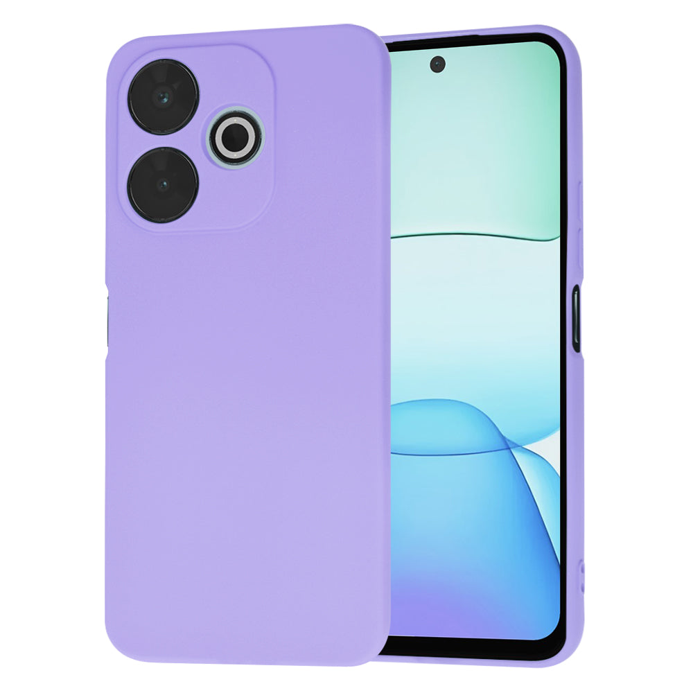 Etui na Xiaomi Poco M6 4G / Redmi 13, Techsuit, SoftFlex, Jasny Fiolet