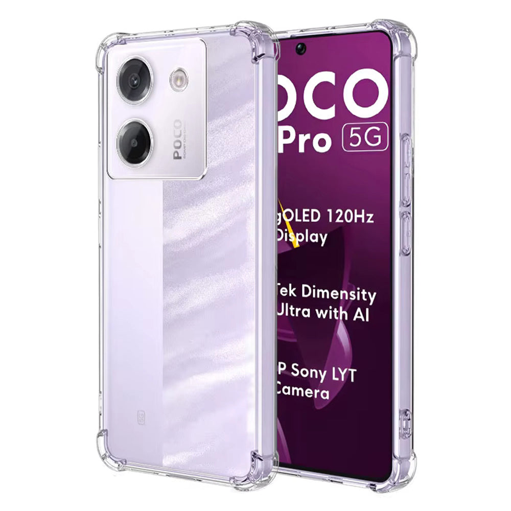 Etui na Xiaomi Poco M7 Pro 5G, Techsuit, Shockproof Clear, Przezroczyste