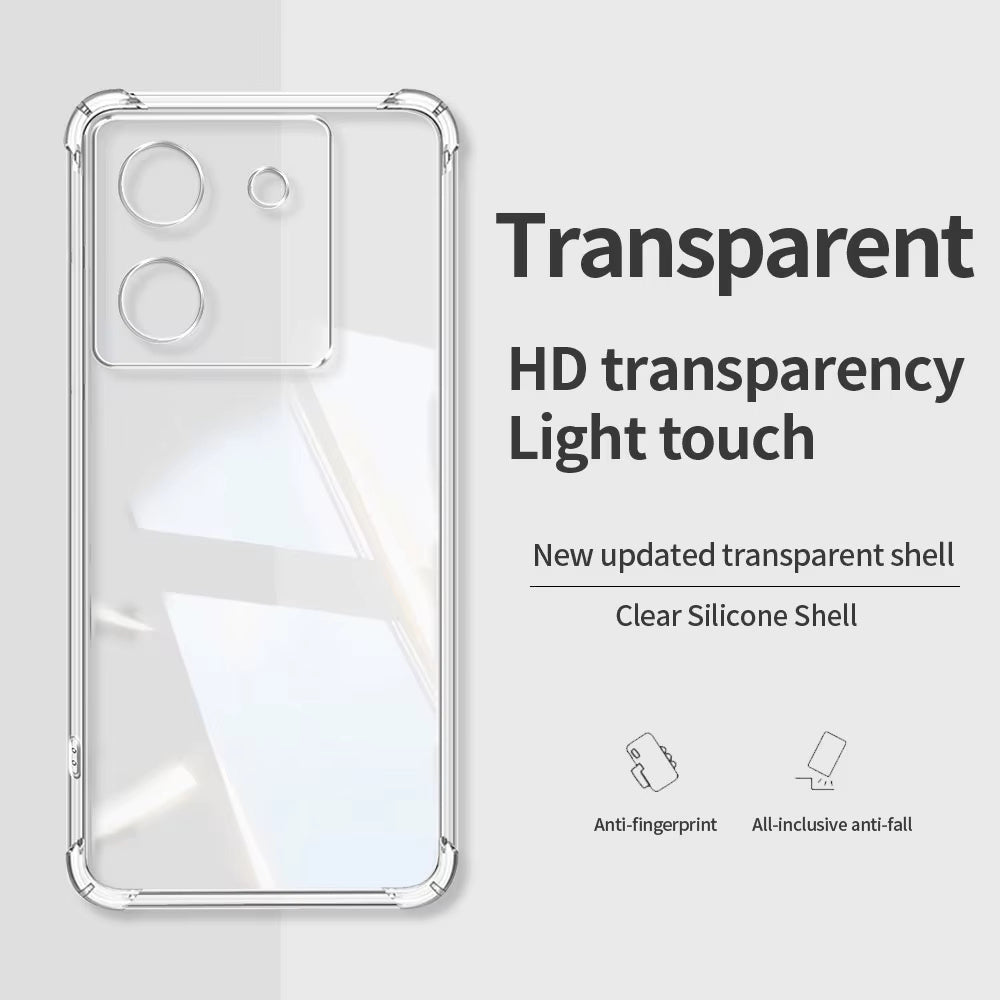 Etui na Xiaomi Poco M7 Pro 5G, Techsuit, Shockproof Clear, Przezroczyste