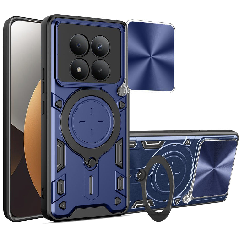 Etui na Xiaomi Poco M8 Pro / Redmi Note 15 Pro+ 5G, Techsuit, CamGuard Pro, Niebieskie