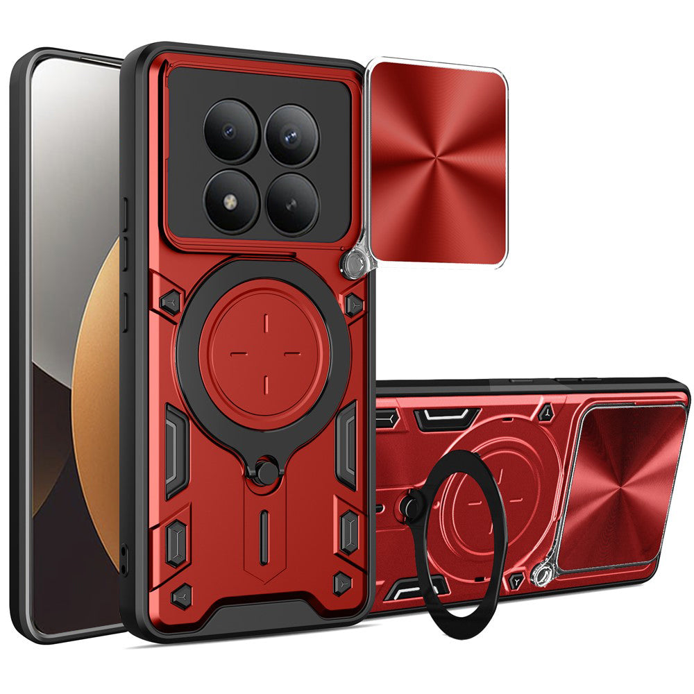 Etui na Xiaomi Poco M8 Pro / Redmi Note 15 Pro+ 5G, Techsuit, CamGuard Pro, Czerwone
