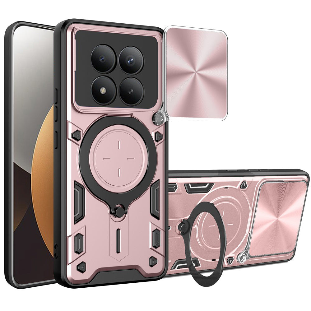 Etui na Xiaomi Poco M8 Pro / Redmi Note 15 Pro+ 5G, Techsuit, CamGuard Pro, Różowe Złoto