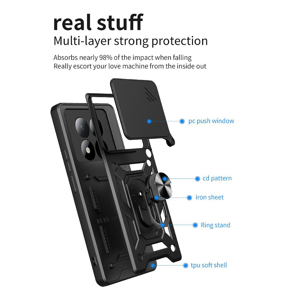 Case for Xiaomi Poco M8 Pro / Redmi Note 15 Pro+ 5G, Techsuit, CamShield, Green