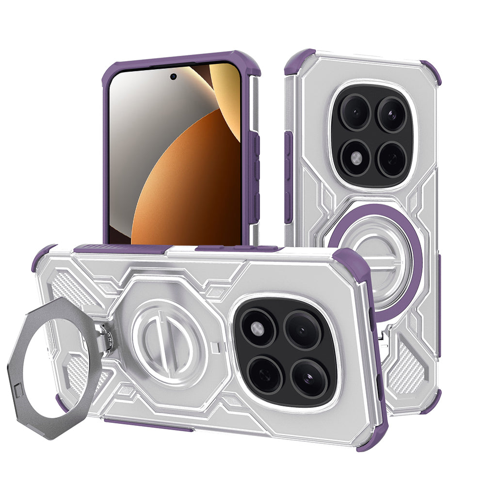 Etui na Xiaomi Poco M8 Pro / Redmi Note 15 Pro+ 5G, Techsuit, Carbon Shield Pro, Fioletowy