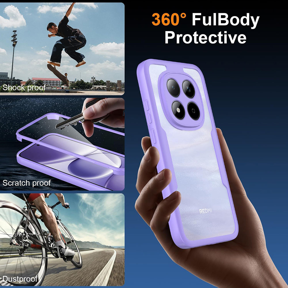 Etui na Xiaomi Poco M8 Pro / Redmi Note 15 Pro+ 5G, Techsuit, ColorVerse 360, Fioletowy