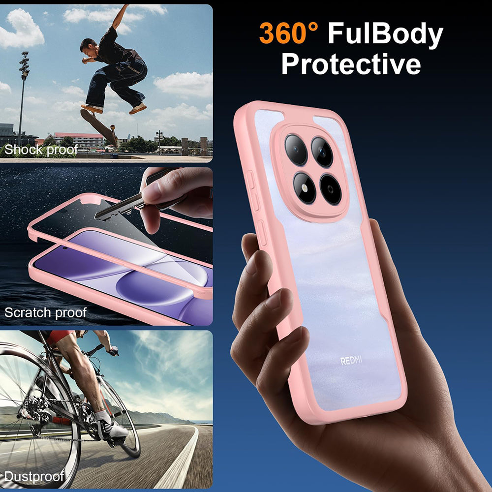 Etui na Xiaomi Poco M8 Pro / Redmi Note 15 Pro+ 5G, Techsuit, ColorVerse 360, Różowy