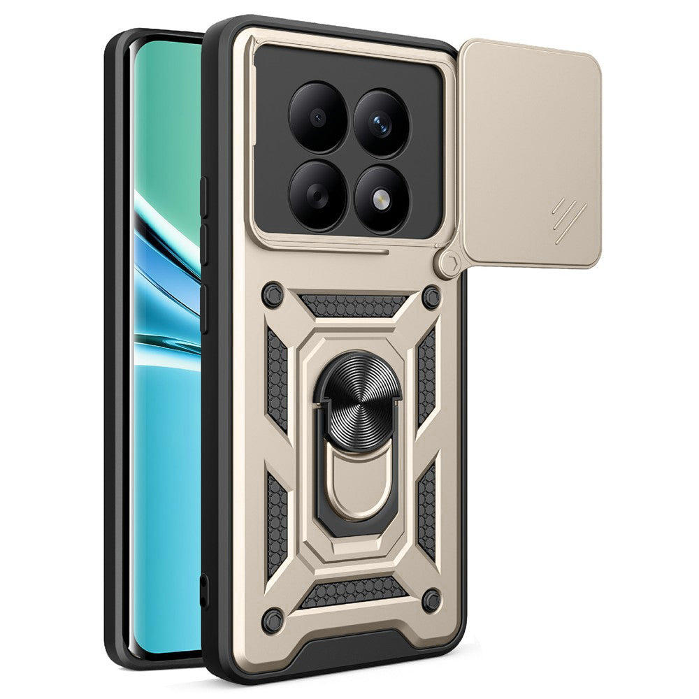 Etui na Xiaomi Poco M8 / Redmi Note 15 5G / Note 15 4G, Techsuit, CamShield, Złote