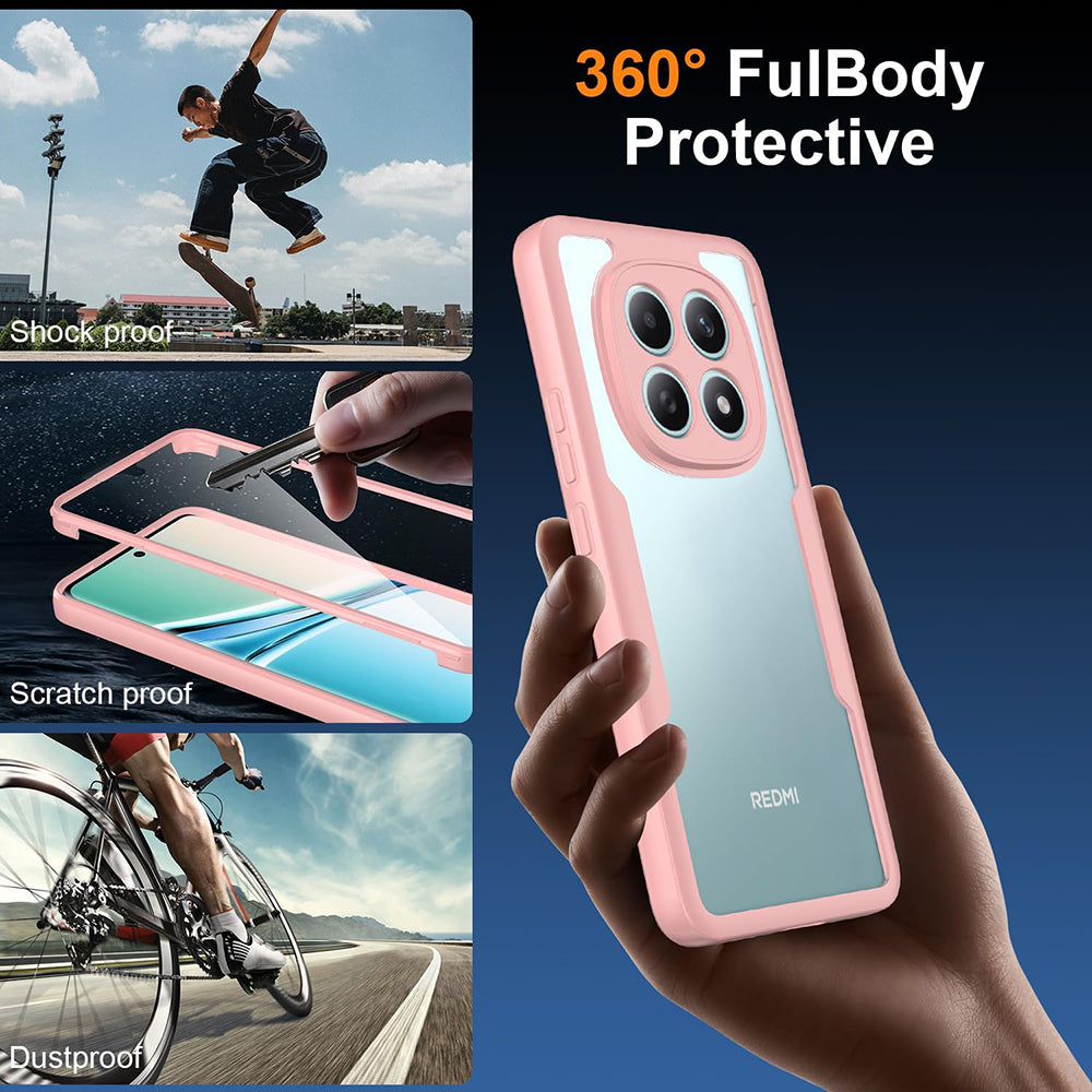 Etui na Xiaomi Poco M8 / Redmi Note 15 5G, Techsuit, ColorVerse 360, Różowy