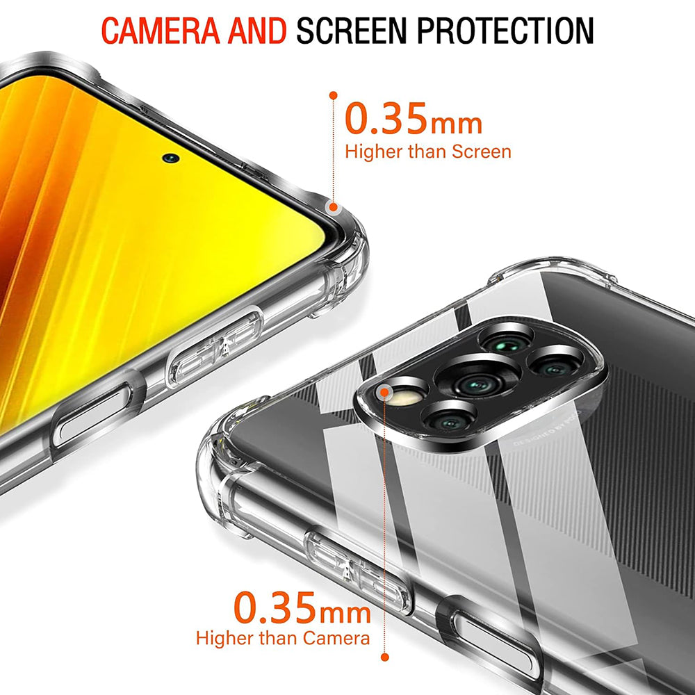 Etui na Xiaomi Poco X3 Pro / X3 NFC / X3, Techsuit, odporne na wstrząsy, przezroczyste