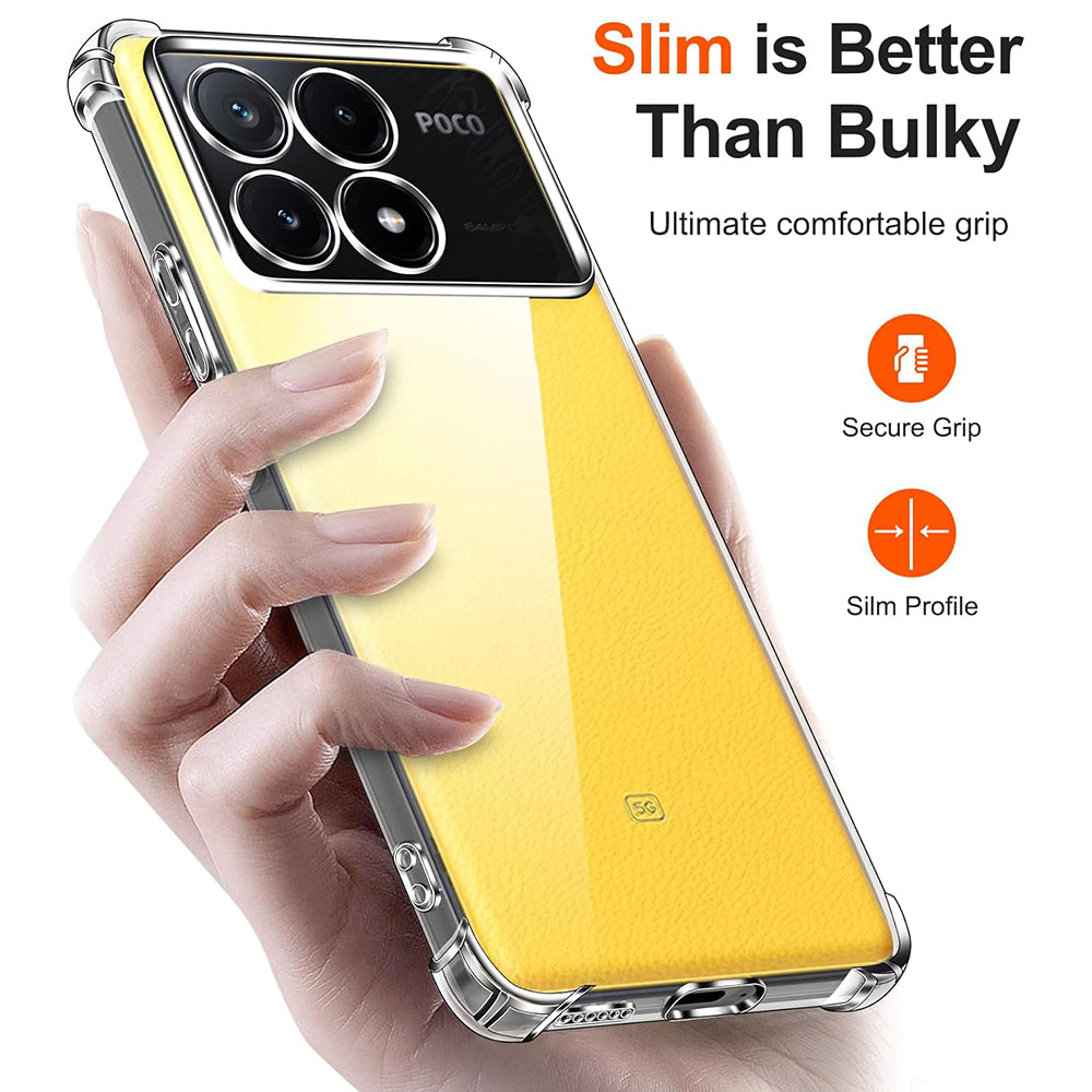 Etui na Xiaomi Poco X6 Pro, Techsuit, Shockproof Clear, Przezroczyste
