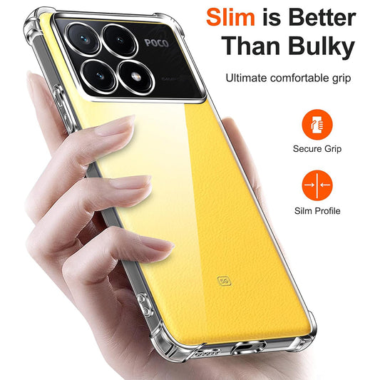Etui na Xiaomi Poco X6 Pro, Techsuit, Shockproof Clear, Przezroczyste