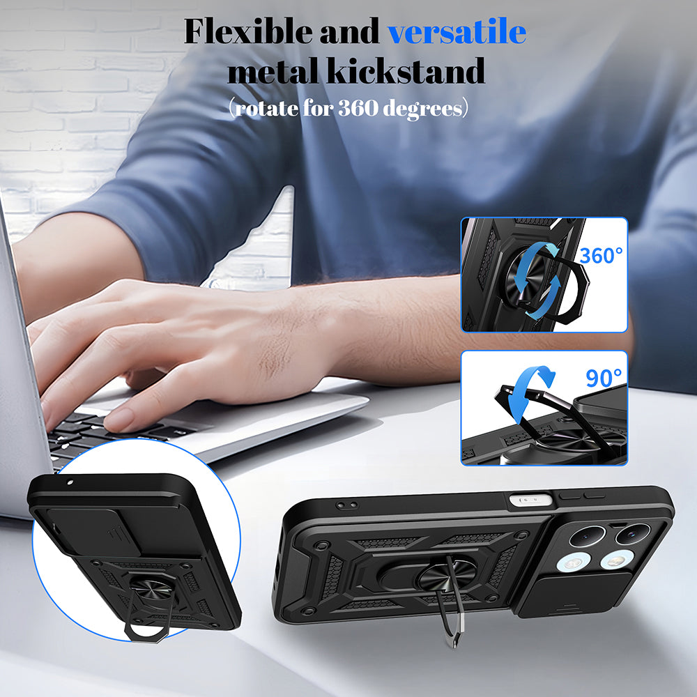 Etui na Xiaomi Poco X8 Pro Max, Techsuit, CamShield, Złote