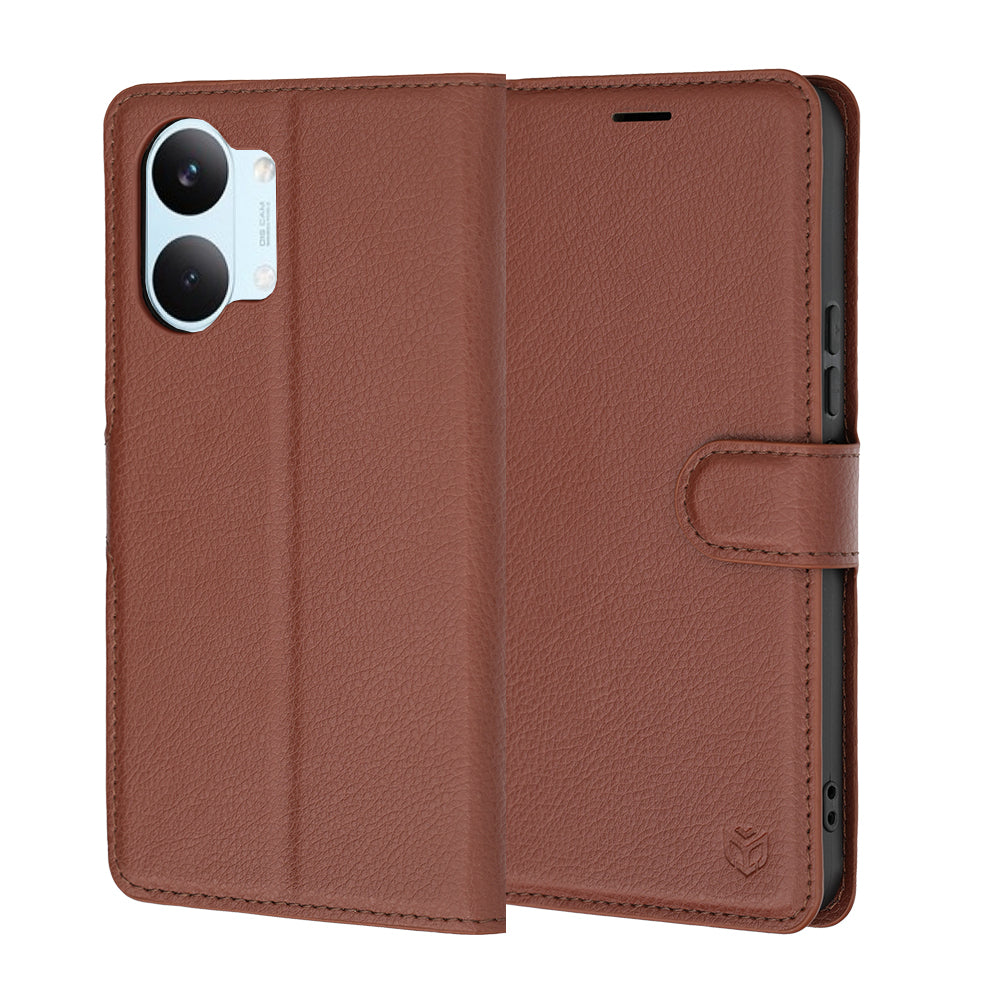 Etui na Xiaomi Poco X8 Pro Max, Techsuit, Leather Folio, Brązowe