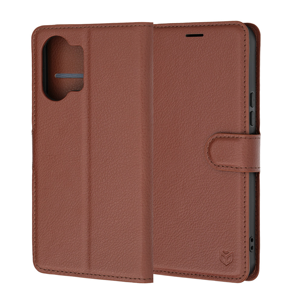 Etui na Xiaomi Poco X8 Pro Max, Techsuit, Leather Folio, Brązowe