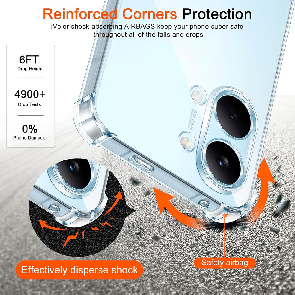 Etui na Xiaomi Poco X8 Pro Max, Techsuit, Shockproof Clear, Przezroczyste