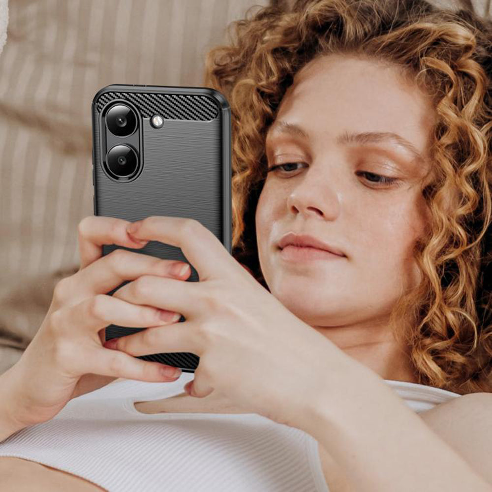 Etui na Xiaomi Poco X8 Pro, Techsuit, Carbon, Czarne