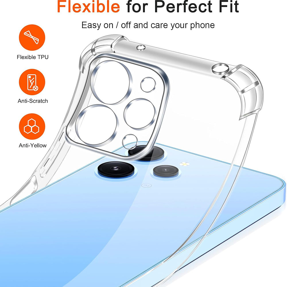 Etui na Xiaomi Redmi 12 5G / 12, Techsuit, Shockproof Clear, Przezroczyste