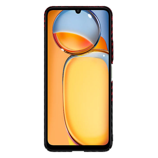 Etui na Xiaomi Redmi 13C 5G / 13C / Poco C65, Techsuit, Carbonite FiberShell, Czarno-Czerwone