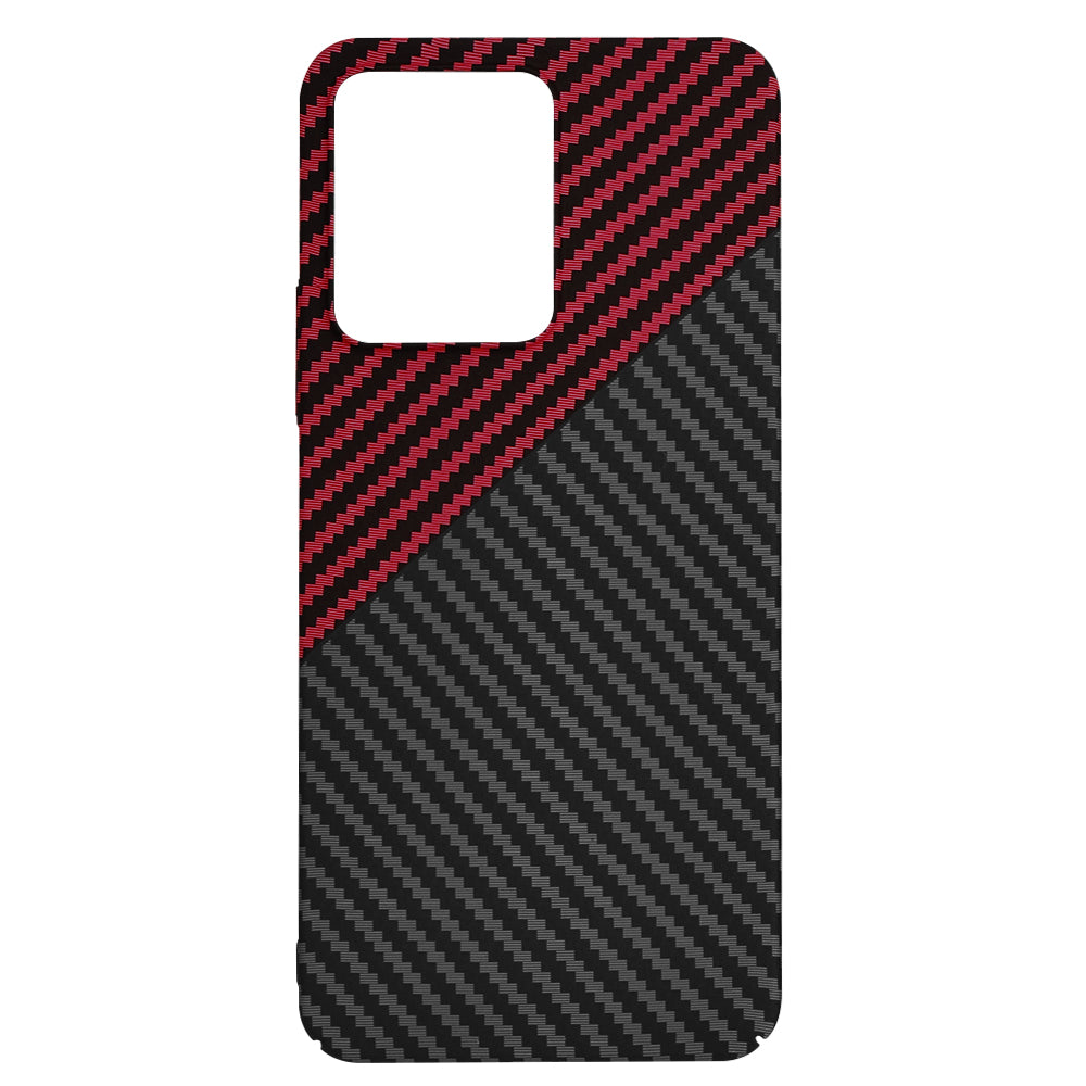 Etui na Xiaomi Redmi 13C 5G / 13C / Poco C65, Techsuit, Carbonite FiberShell, Czarno-Czerwone