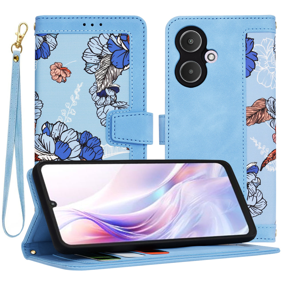 Etui na Xiaomi Redmi 13C 5G, Techsuit, FlipCraft, Niebieski