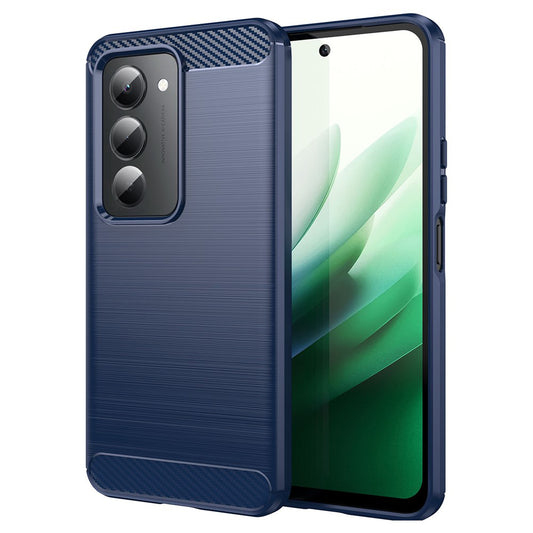 Etui na Xiaomi Redmi 15 5G / 15 4G, Techsuit, Carbon, Niebieskie