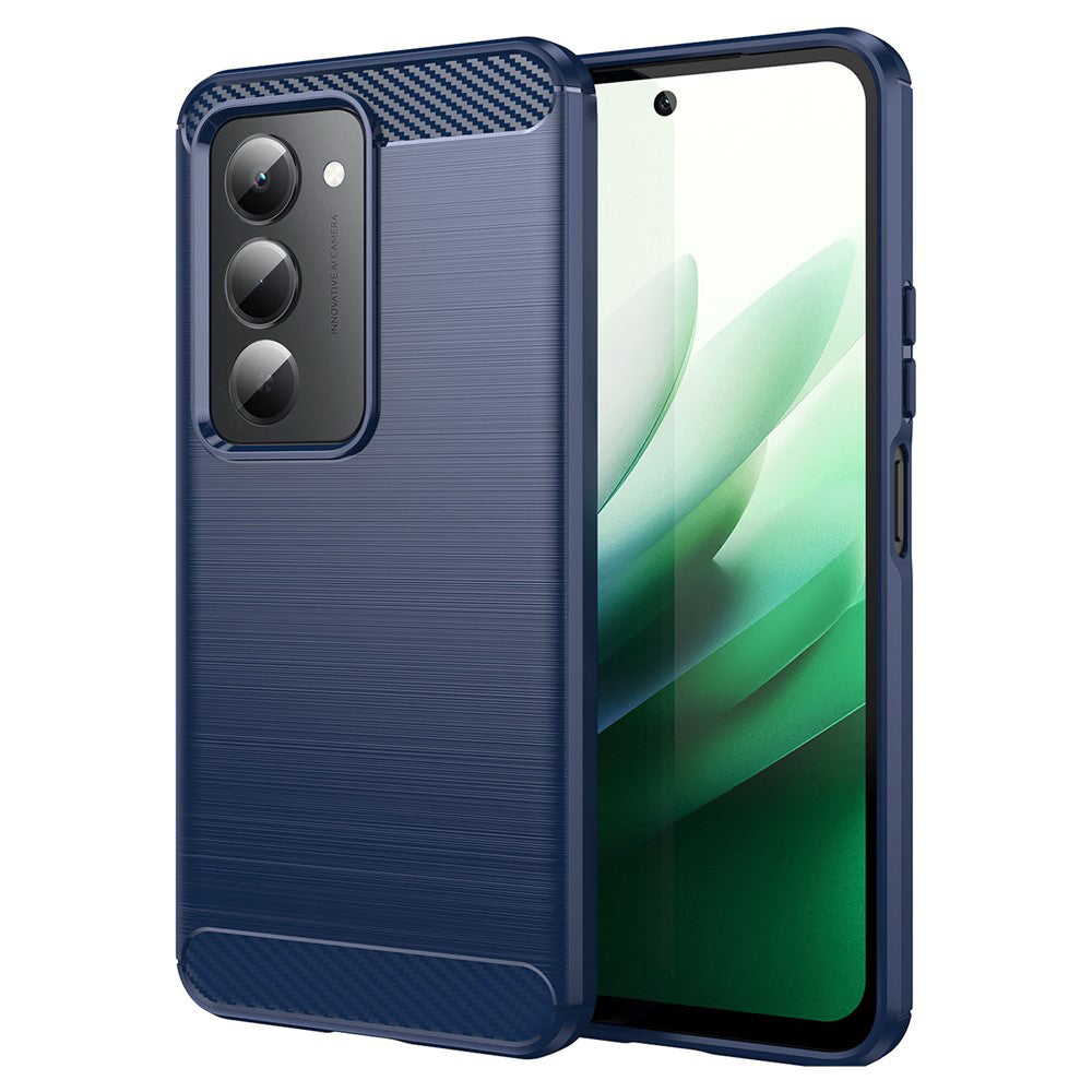 Etui na Xiaomi Redmi 15 5G / 15 4G, Techsuit, Carbon, Niebieskie