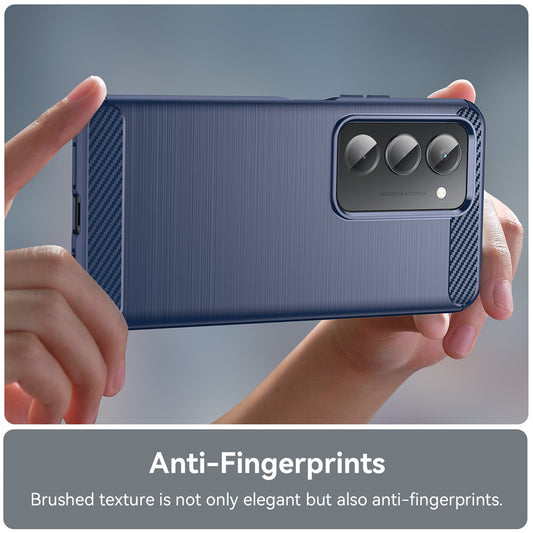 Etui na Xiaomi Redmi 15 5G / 15 4G, Techsuit, Carbon, Niebieskie