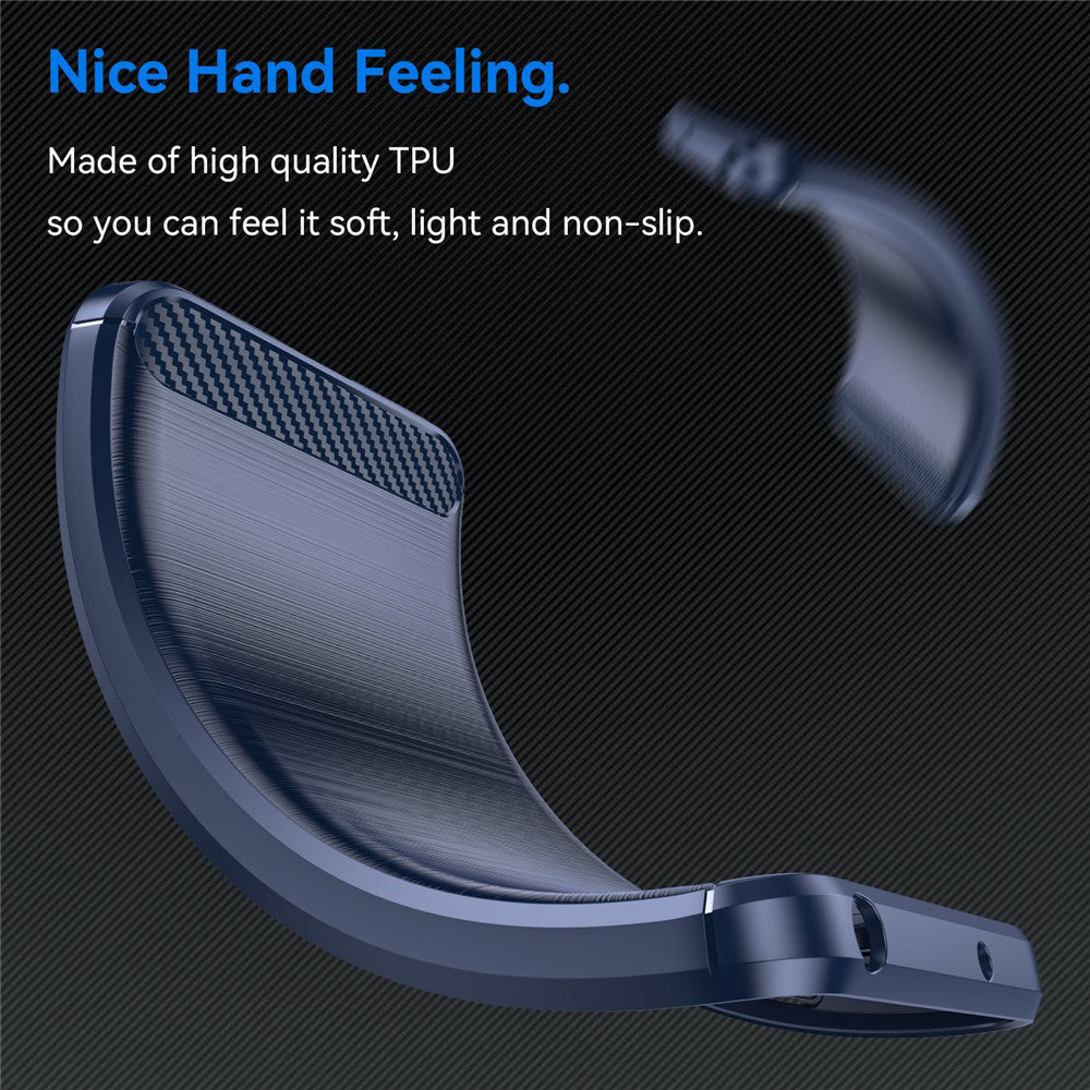 Etui na Xiaomi Redmi 15 5G / 15 4G, Techsuit, Carbon, Niebieskie