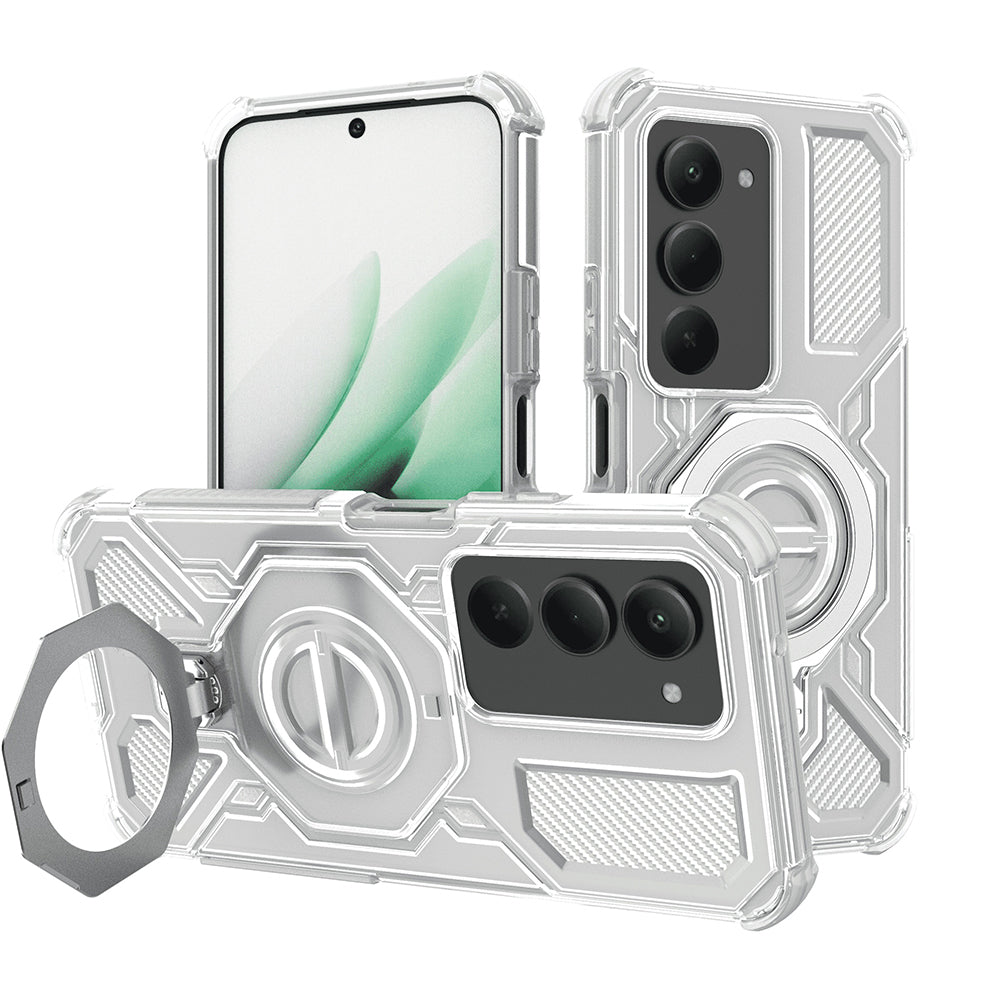 Etui na Xiaomi Redmi 15 5G / 15 4G, Techsuit, Carbon Shield Pro, Białe