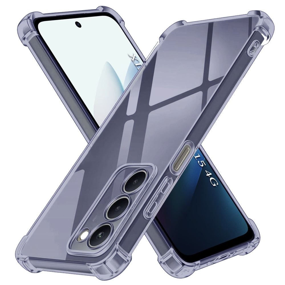 Case for Xiaomi Redmi 15 5G / 15 4G, Techsuit, Shockproof Clear, Smoke