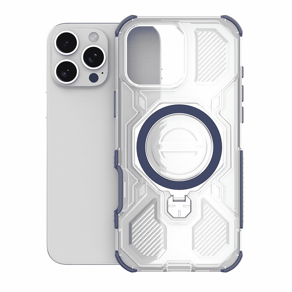 Etui na Xiaomi Redmi 15C 5G / 15C 4G, Techsuit, Carbon Shield Pro, Niebieskie