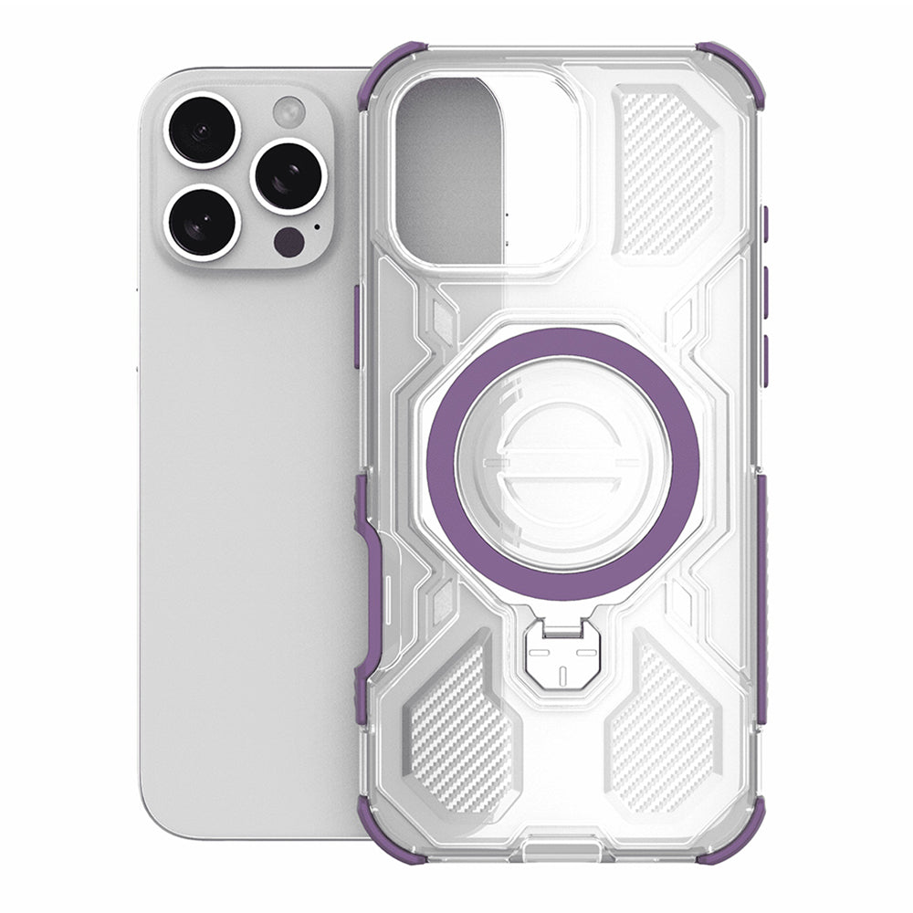 Etui na Xiaomi Redmi 15C 5G / 15C 4G, Techsuit, Carbon Shield Pro, Fioletowy