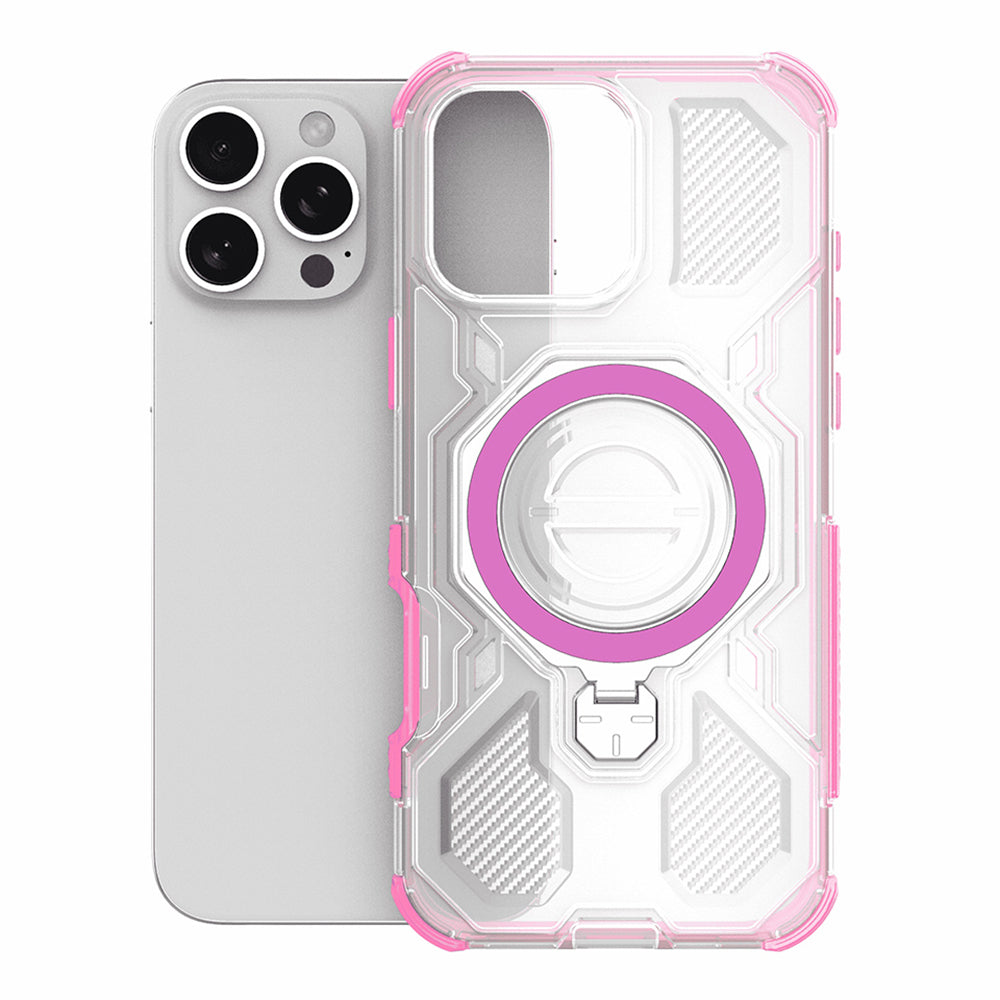 Etui na Xiaomi Redmi 15C 5G / 15C 4G, Techsuit, Carbon Shield Pro, Różowe
